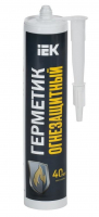 Герметик огнезащитный нейтральный силиконовый ИНЗАГЕРМ ХПС 310мл (картридж) IEK (CGO10-3-310) - Герметик огнезащитный