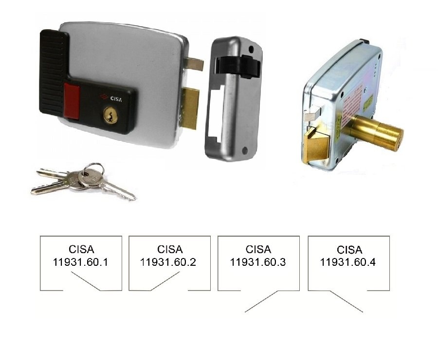11.931.60.1 - Замок электромеханический CISA накладной