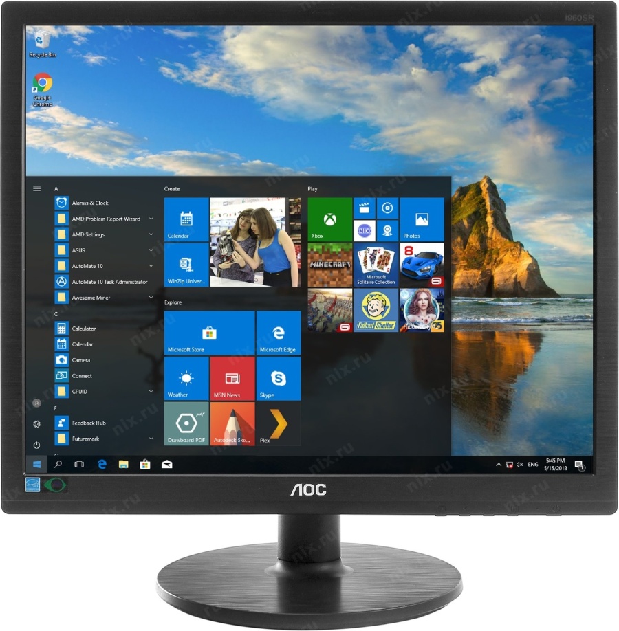 AOC I960SRDA 19" черный