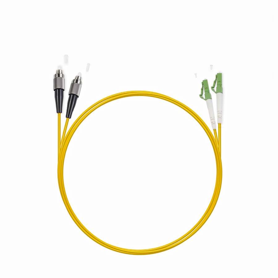 Cabeus FOP(d)-9-LC/APC-FC/UPC-1m Шнур оптический duplex LC/APC-FC/UPC 9/125 sm 1м LSZH