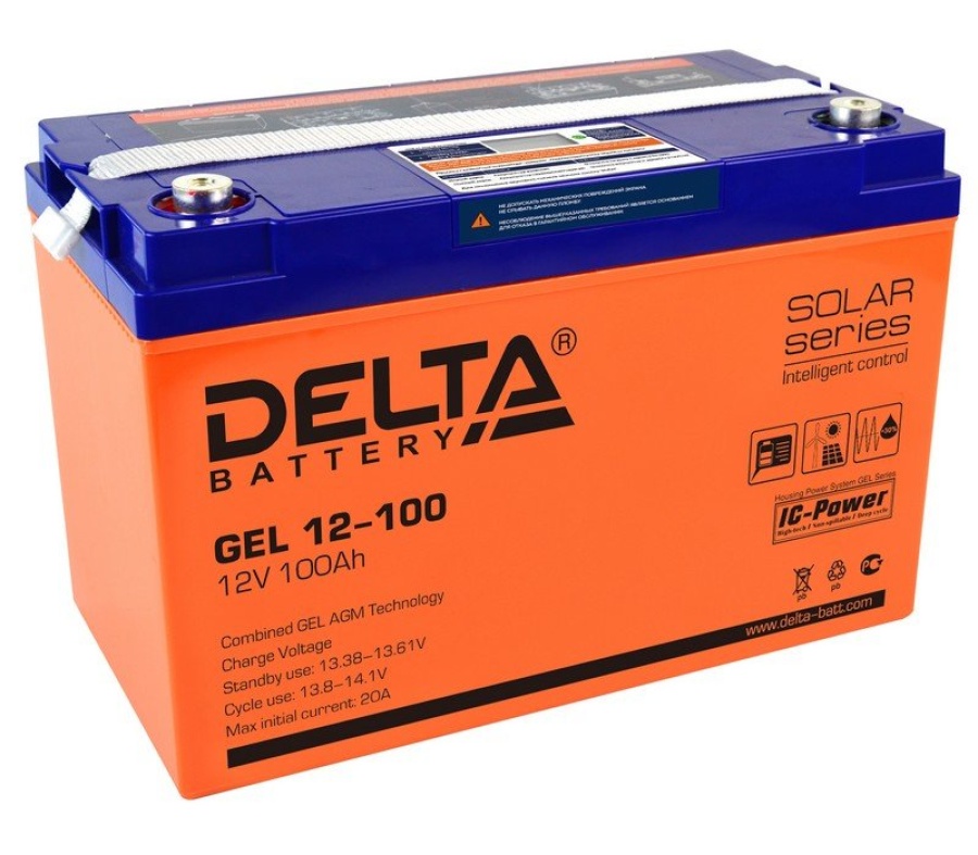 Delta GEL 12-100 - Аккумулятор герметичный свинцово-кислотный