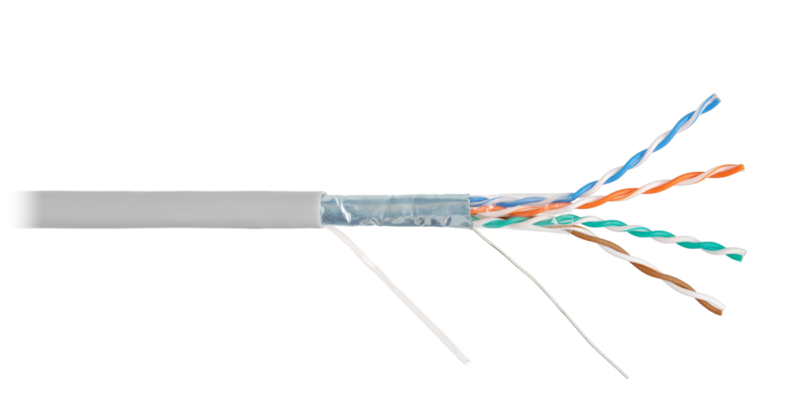 F/UTP 4pair, Cat5e, Solid, In, нг(А)-HF (NMC 4200C-GY) - Кабель «витая пара» (LAN) для структурированных систем связи