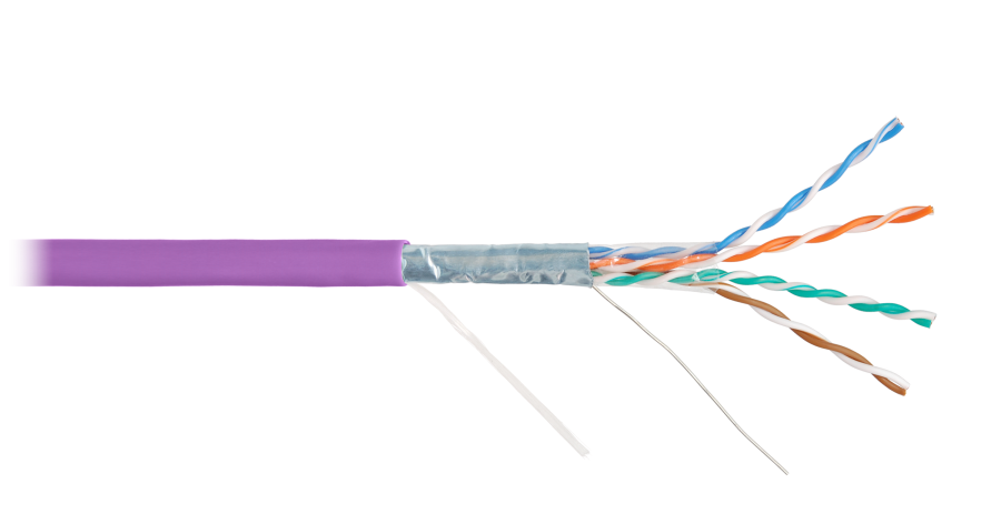 F/UTP 4pair, Cat5e, Solid, In, нг(А)-HF (NMC 4200C-VL) - Кабель «витая пара» (LAN) для структурированных систем связи