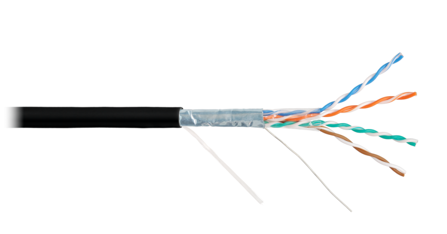 F/UTP 4pair, Cat5e, Solid, Out, PVC (NMC 9200B-BK) - Кабель «витая пара» (LAN) для структурированных систем связи