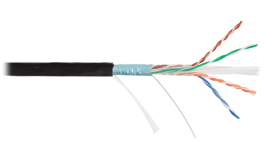 F/UTP 4pair, Cat6, Solid, In/Out, нг(А)-HF (NMC 4240C-BK) - Кабель «витая пара» (LAN) для структурированных систем связи