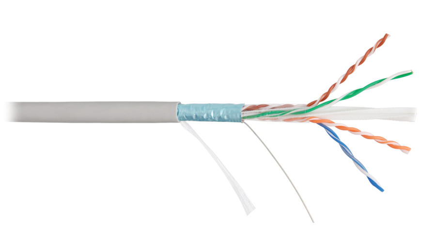 F/UTP 4pair, Cat6, Solid, In, PVC (NMC 4240A-GY) - Кабель «витая пара» (LAN) для структурированных систем связи