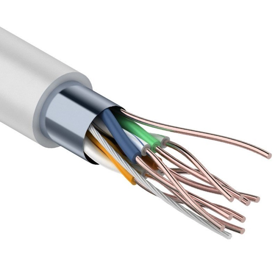 F/UTP 4PR 24AWG CAT5e 305м CCA PROCONNECT (01-0142-3): Кабель омедненный FTP, cat 5е, для внутренней прокладки