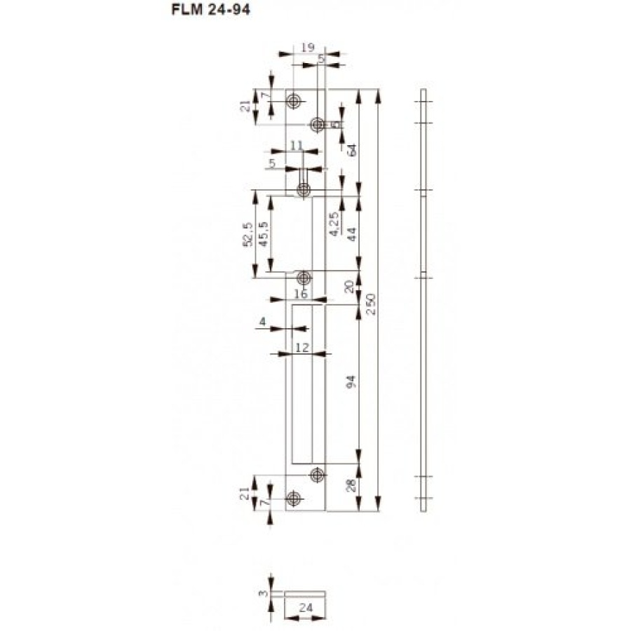 Планка лицевая FLH24-94