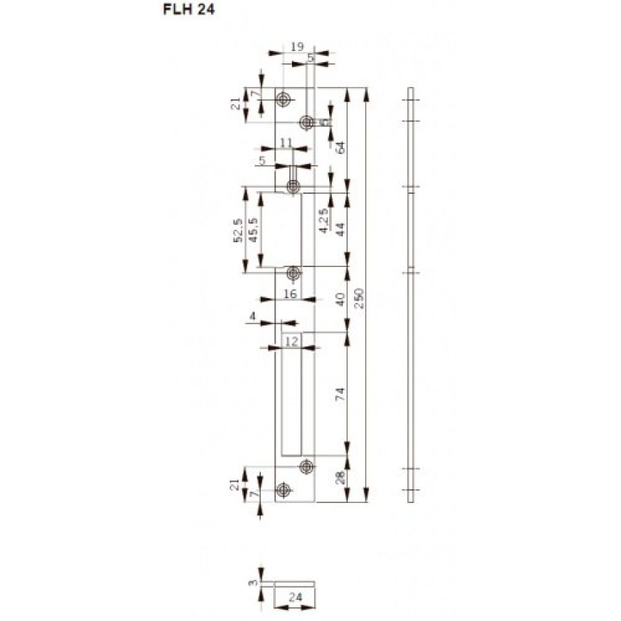 Планка лицевая FLH24