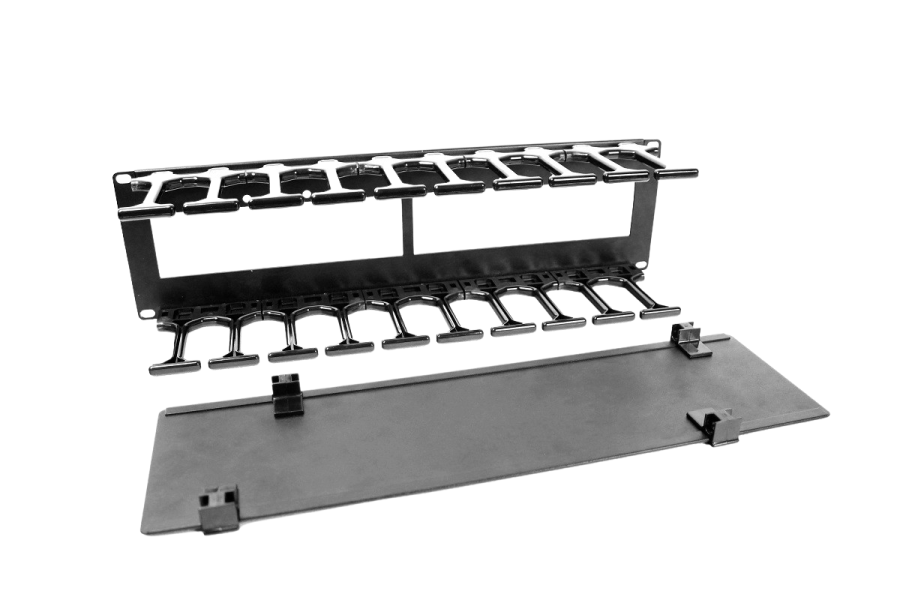 ГКО-П-1-9005 - Горизонтальный кабельный органайзер