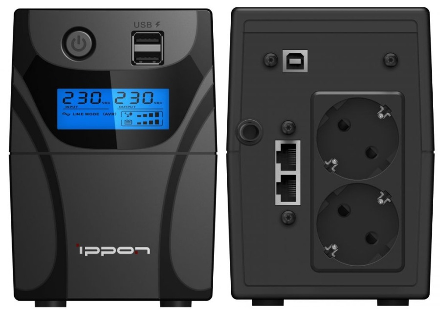 Ippon Back Power Pro II 650 Euro (1005511) - Источник бесперебойного питания