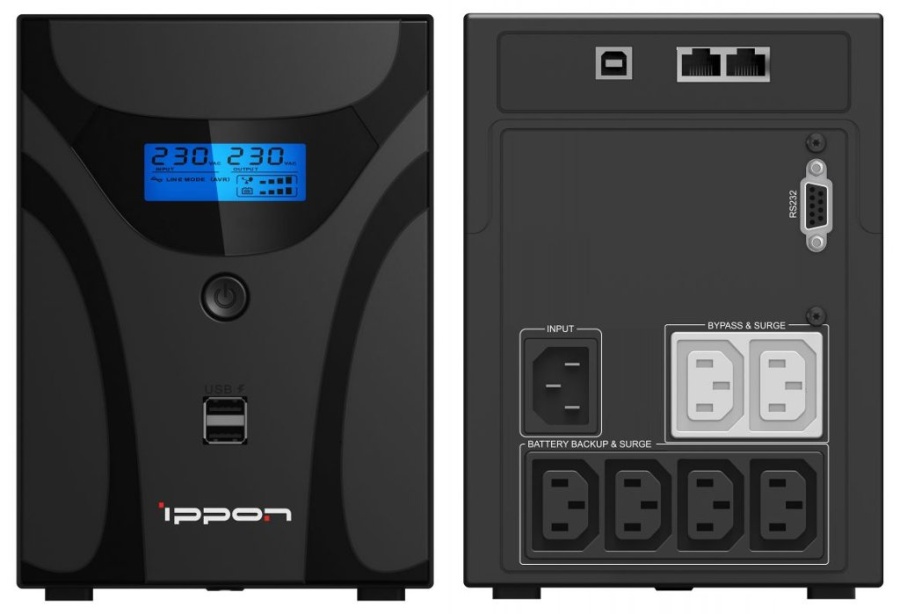 Ippon Smart Power Pro II 1200 (1005583) - Источник бесперебойного питания