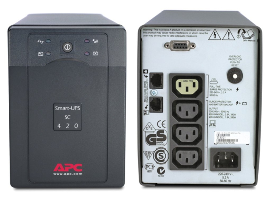 Источник питания UPS (220В) SC420I APC Smart-UPS SC 420 ВА