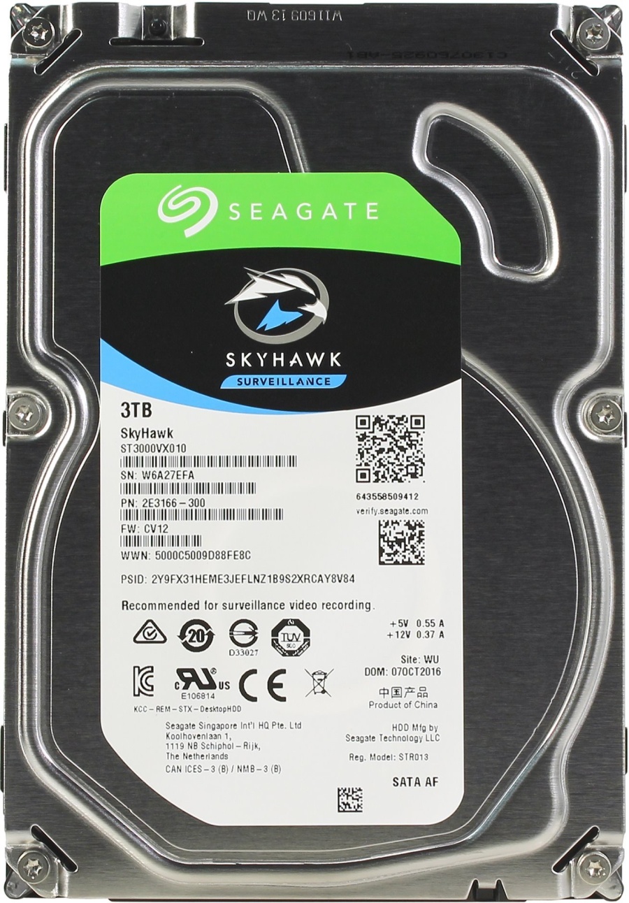 Жесткий диск HDD 3000 GB (3 TB) SATA-III SkyHawk (ST3000VX010)