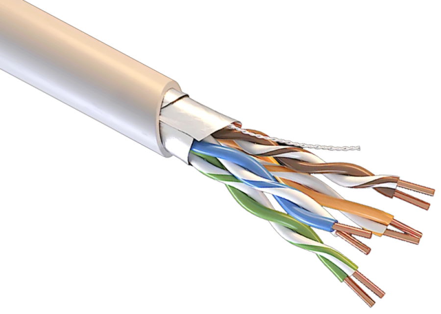 Кабель симметричный (витая пара) СегментЛАН F/UTP Cat5e PVCLSнг(А)-FRLS 2х2х0,52