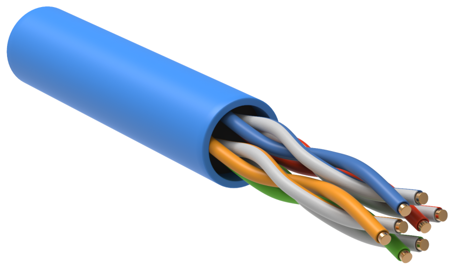LC1-C5E04-113: Кабель витая пара U/UTP, Кат. 5e, внутренний, одножильный, PVC, диаметр 5.2 мм