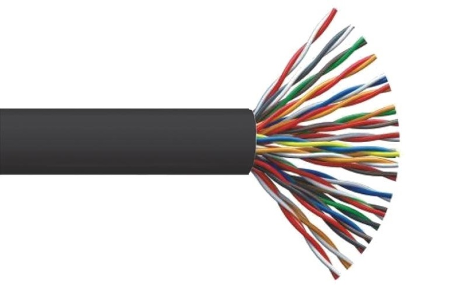 LC1-C5E10-121 - ITK Кабель связи витая пара U/UTP Cat5E 10 пар 10x2x24AWG solid, LSZH, серый