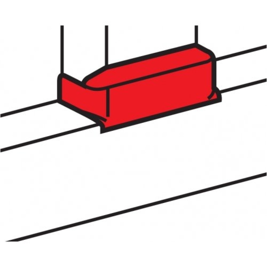 Отвод плоский для короба DLP 35х80/105, 50х80/150 (010735)