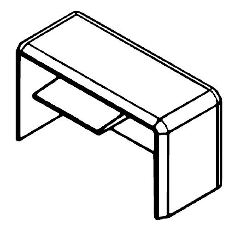 Заглушка 40х40 MF (10шт) (72809-10-E110) - Заглушка для кабель-канала