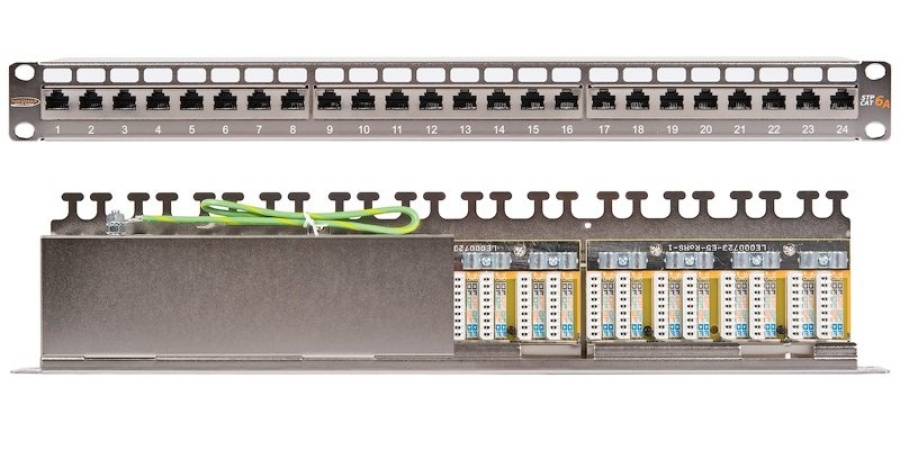 Патч-панель NMC-RP24SA2-1U-MT