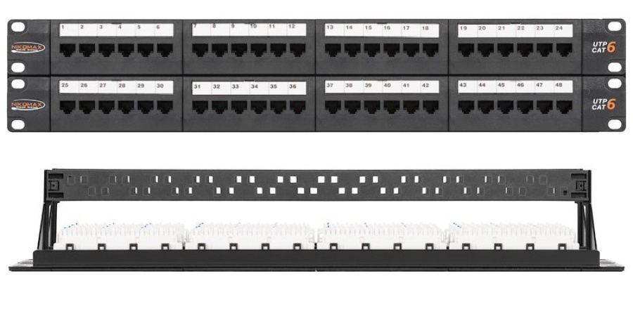 NMC-RP48UE2-2U-BK - Патч-панель 19"