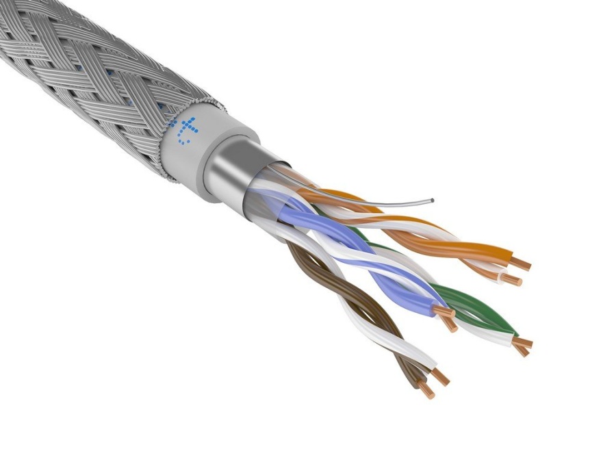 ParLan ARM F/UTP Cat5e PVCLS нг(А)-FRLS 4х2x0,52: Кабель симметричный парной скрутки, в огнестойкой оболочке ПВХ пластиката, в броне, Cat5e, 4х2х0.52