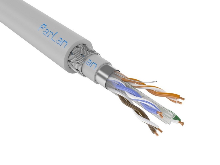 ParLan ARM PS F/UTP Cat6 4х2х0,57 PVC: Кабель симметричный парной скрутки, экранированный, в броне, cat6e, 4х2х0.57