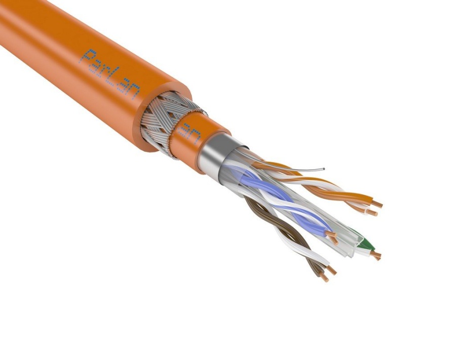 ParLan ARM PS F/UTP Cat6 4х2х0,57 ZH нг(А)-HF: Кабель симметричный парной скрутки, в броне, внутренняя прокладка, cat6e, 4х2х0.57