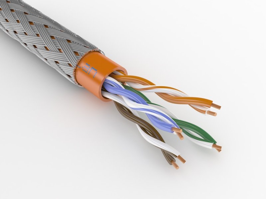 ParLan ARM U/UTP Cat5e ZH нг(А)-FRHF 2х2x0,52: Кабель симметричный парной скрутки, броня из стальной оплетки, cat5e, 4х2х0.52.