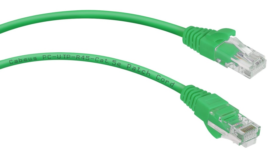 Патч-корд медный PC-UTP-RJ45-Cat.5e-0.15m-GN (8988c) - Коммутационный шнур U/UTP, категория 5е, 2xRJ45/8p8c, неэкранированный, зеленый, PVC, 0.15м