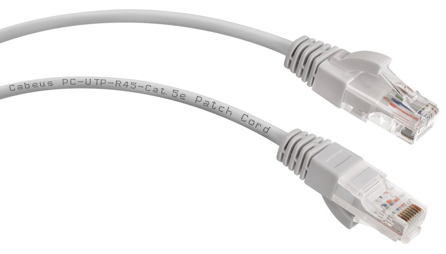 Патч-корд медный PC-UTP-RJ45-Cat.5e-0.15m-LSZH (9387c) - Коммутационный шнур U/UTP, кат. 5е, 2xRJ45/8p8c, неэкранированный, серый, LSZH, 0.15м.