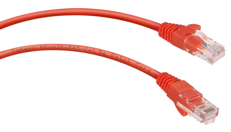 Патч-корд медный PC-UTP-RJ45-Cat.5e-0.15m-RD (8986c) - Коммутационный шнур U/UTP, категория 5е, 2xRJ45/8p8c, неэкранированный, красный, PVC, 0.15м