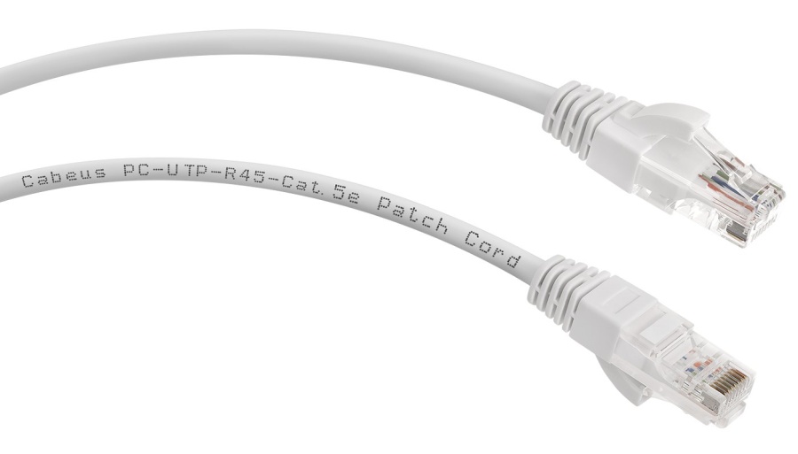 Патч-корд медный PC-UTP-RJ45-Cat.5e-0.15m-WH (8991c) - Коммутационный шнур U/UTP, категория 5е, 2xRJ45/8p8c, неэкранированный, белый, PVC, 0.15м