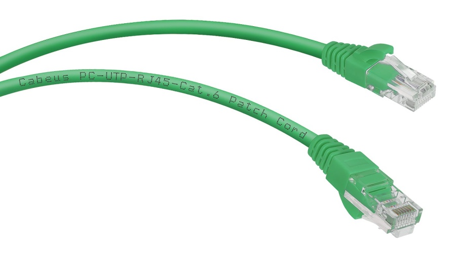 Патч-корд медный PC-UTP-RJ45-Cat.6-2m-GN (8686c) - Коммутационный шнур U/UTP, категория 6, 2xRJ45/8p8c, неэкранированный, зеленый, PVC, 2м