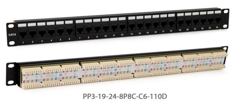 PP3-19-24-8P8C-C5E-110D - Патч-панель 19"