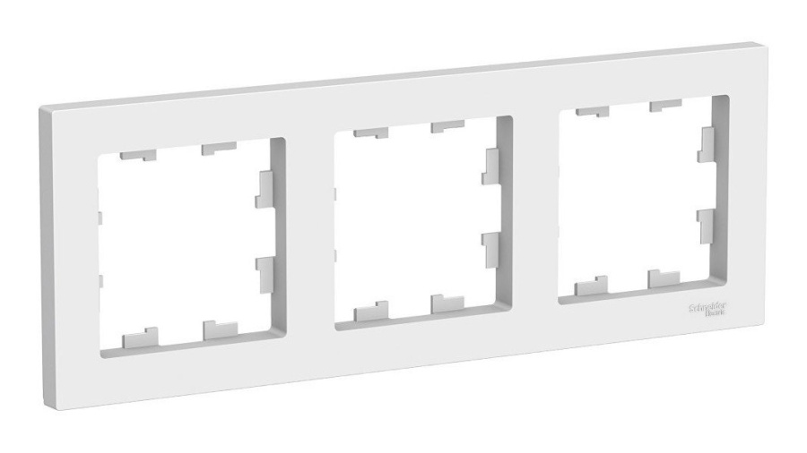 Рамка 3-местная AtlasDesign, универсальная, белый (ATN000103) - Рамка