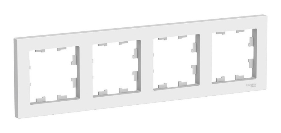 Рамка 4-местная AtlasDesign, универсальная, белый (ATN000104) - Рамка
