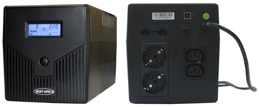 Источник питания UPS (220В) SKAT UPS 1000/600 (456)