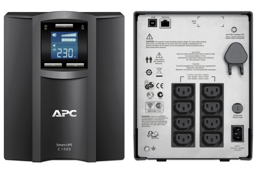 Источник питания UPS (220В) SMC1000I APC Smart-UPS C 1000 ВА