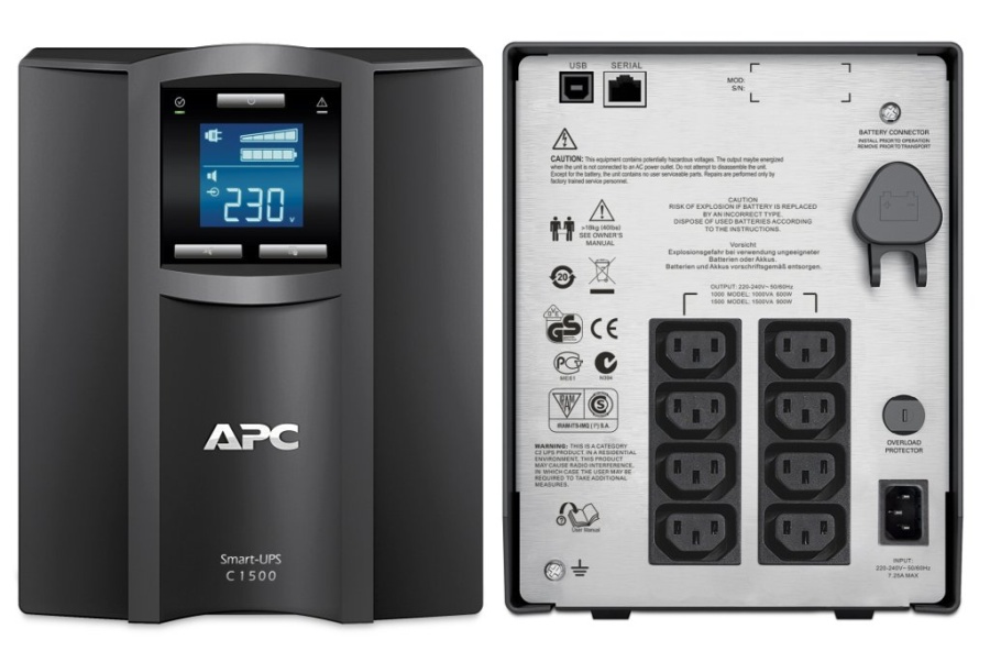 Источник питания UPS (220В) SMC1500I APC Smart-UPS C 1500 ВА