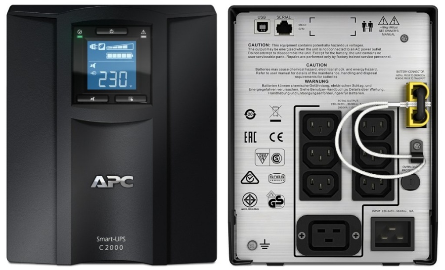 Источник питания UPS (220В) SMC2000I APC Smart-UPS C 2000 ВА