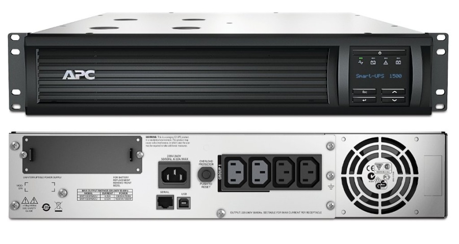 Источник питания UPS (220В) SMT1500RMI2U APC Smart-UPS 1500 ВА