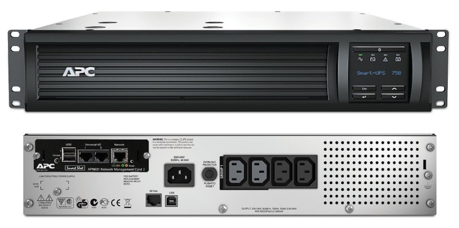 Источник питания UPS (220В) SMT750RMI2UNC APC Smart-UPS 750 ВА