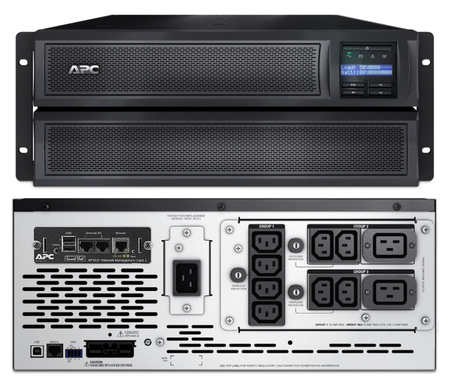 Источник питания UPS (220В) SMX3000HVNC APC Smart-UPS X 3000 ВА