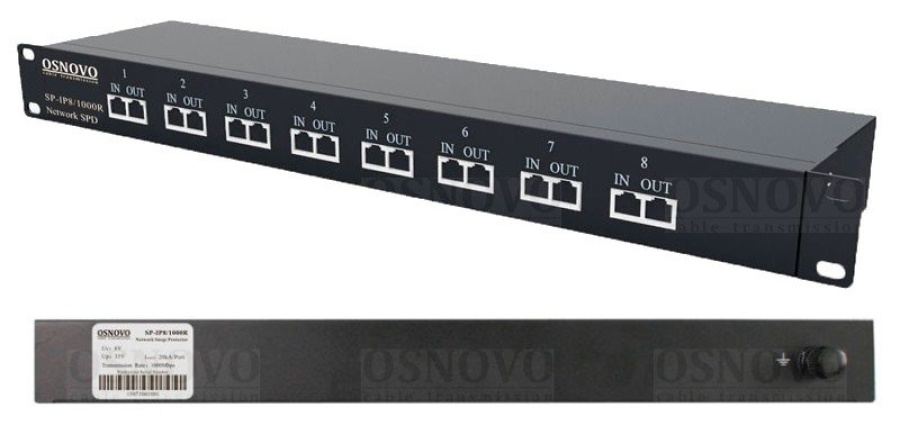 SP-IP8/1000R - Устройство грозозащиты цепей Ethernet