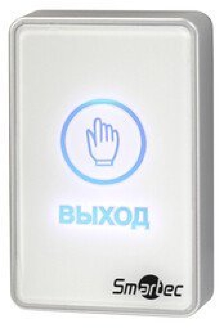 Кнопка выхода сенсорная ST-EX020LSM-WT, накладная, пластик, НЗ/НР контакты, IP54