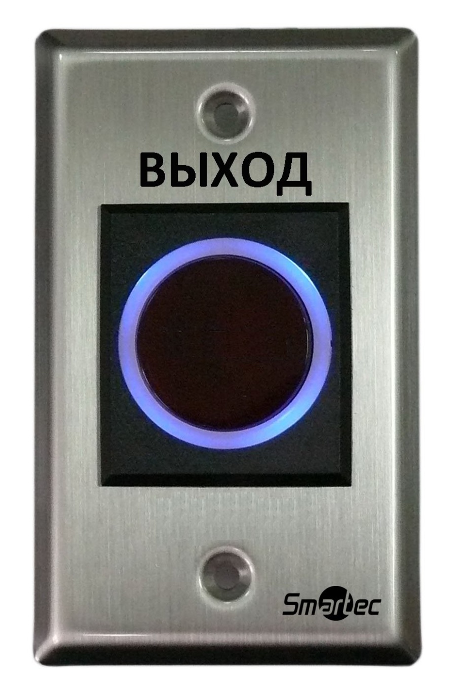 Кнопка ИК-бесконтактная ST-EX120IR, врезная, металл. корпус, НЗ/НР контакты, 115х70х40 мм