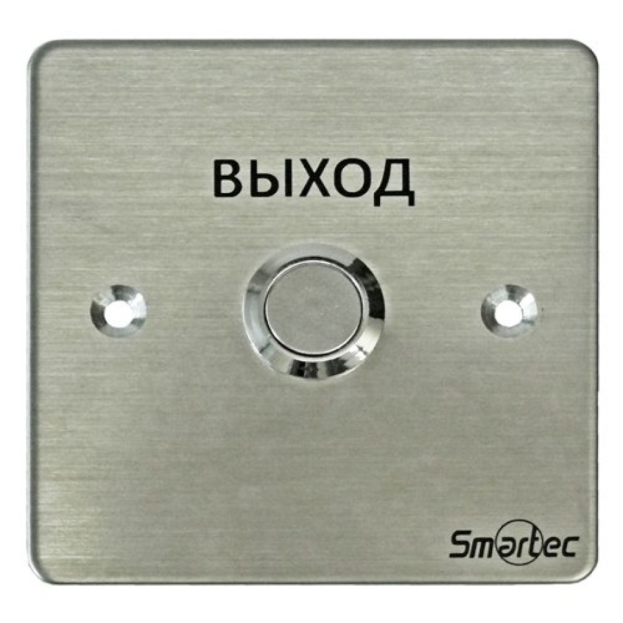 Кнопка металлическая ST-EX130, врезная, НР контакты, 88х88 мм