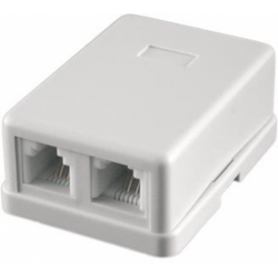 Розетка STK-RJ-45(8P8C), CAT.6, 2 выхода, Dual IDC компьютерная розетка