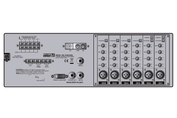 PAM-480A Inter-M модульный усилитель 480 Вт, 5 зон